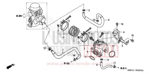 INTAKE MANIFOLD VT750CA6 de 2006